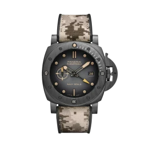 PAM01513 Submersible QuarantaQuattro GMT Navy SEALs Carbotech
