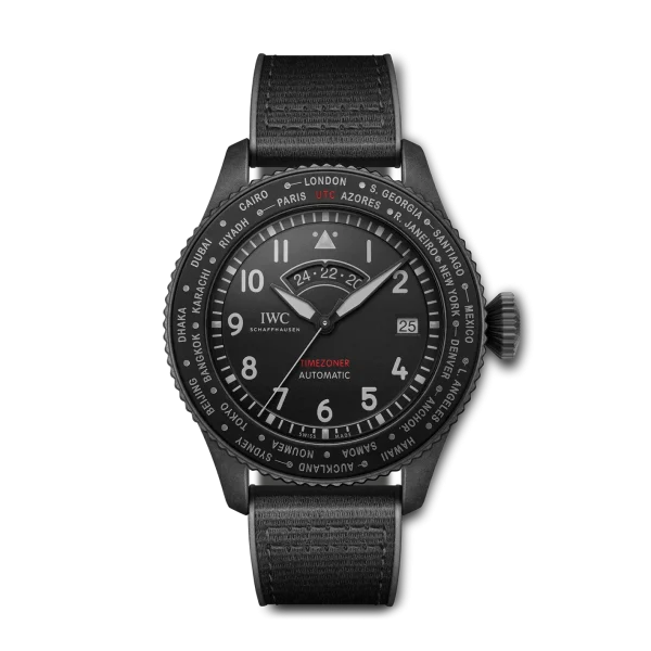 IW395505 Pilot_s Watch Timezoner TOP GUN Ceratanium®